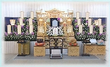 白木祭壇プラン/タイプA　祭壇例1